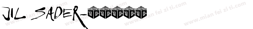 JIL SADER字体转换